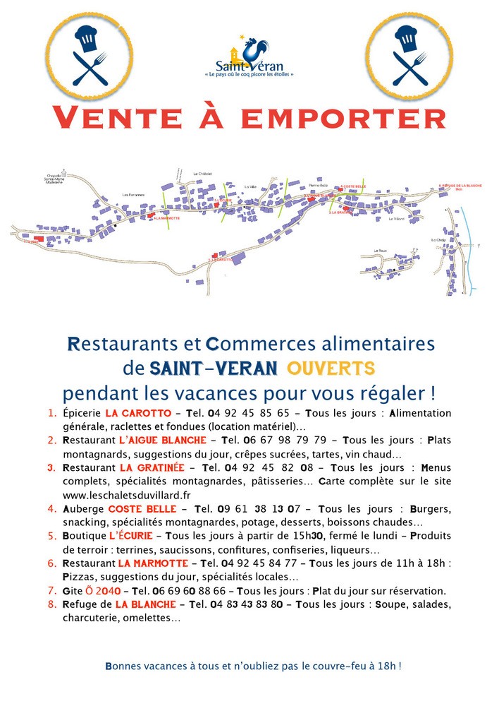 Vente à emporter février